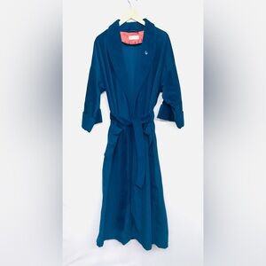 Christian Dior ROBE DE CHAMBRE Royal Blue Super Soft One Size Pockets Belted